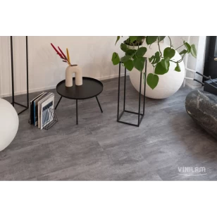 Виниловый ламинат Vinilam Цемент Серый 71616 Glue