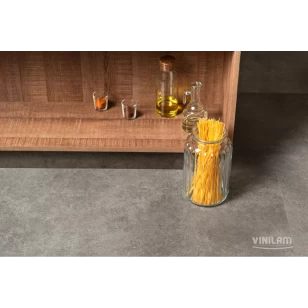 Виниловый ламинат Vinilam Цемент Стальной 71610 Glue