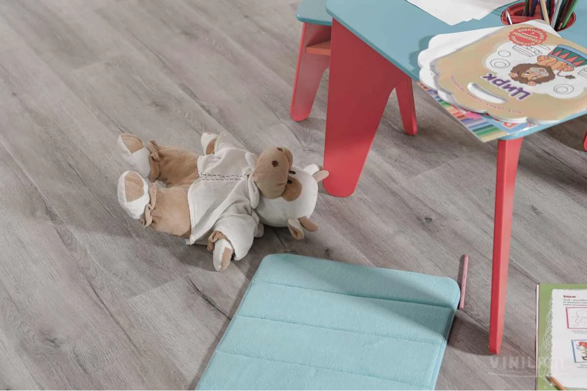 Виниловые полы Виниловый ламинат Vinilam Дуб Давос 8880-EIR Glue