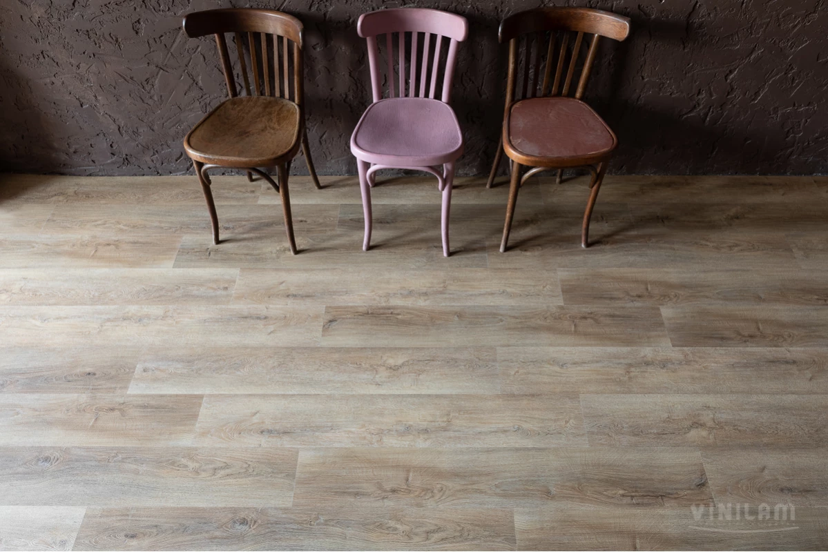 Виниловые полы Виниловый ламинат Vinilam Дуб Амберг (Rich) 15783 Glue