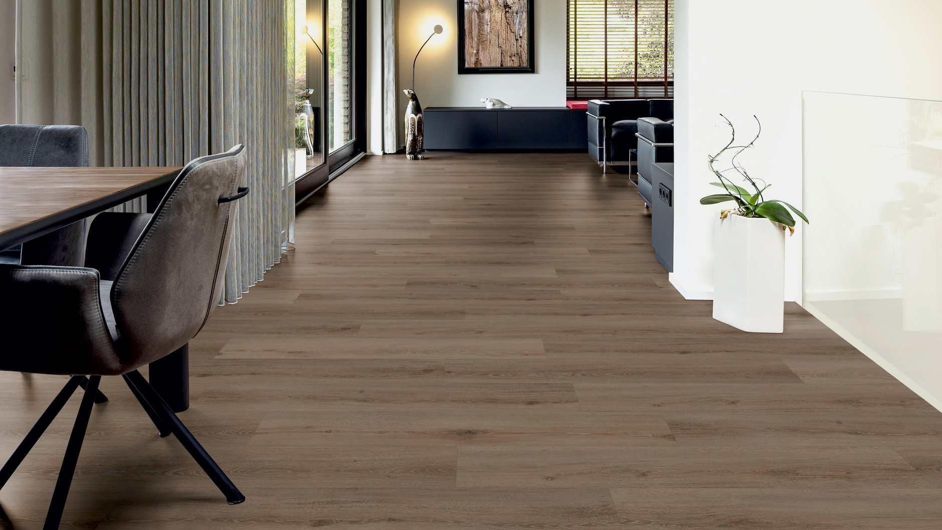 Виниловые полы Виниловый ламинат I07 Дуб Рига Comfort