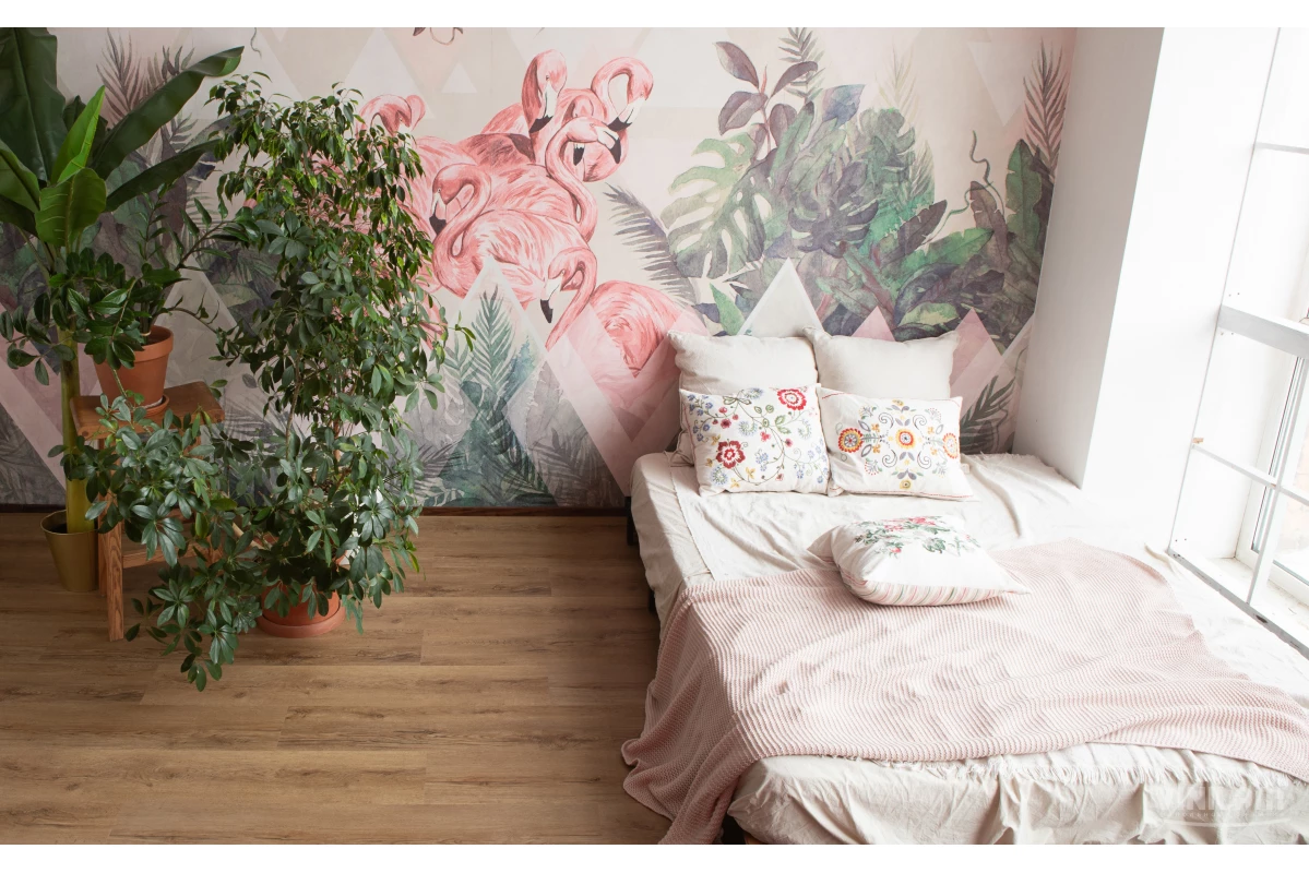 Виниловые полы Виниловый ламинат Vinilam Cork Premium 33808 Дуб Витория