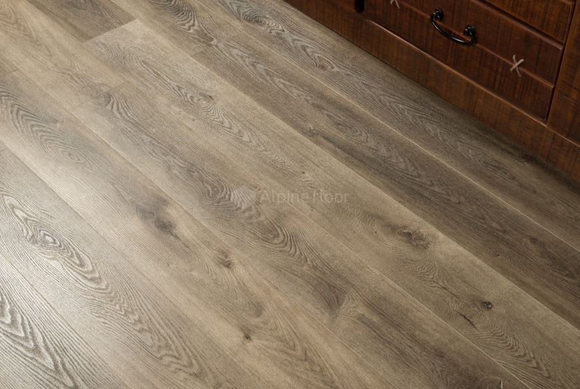 SPC Ламинат Каменно-полимерная плитка Alpine Floor  Дуб Коричневый WPC ECO 7-9