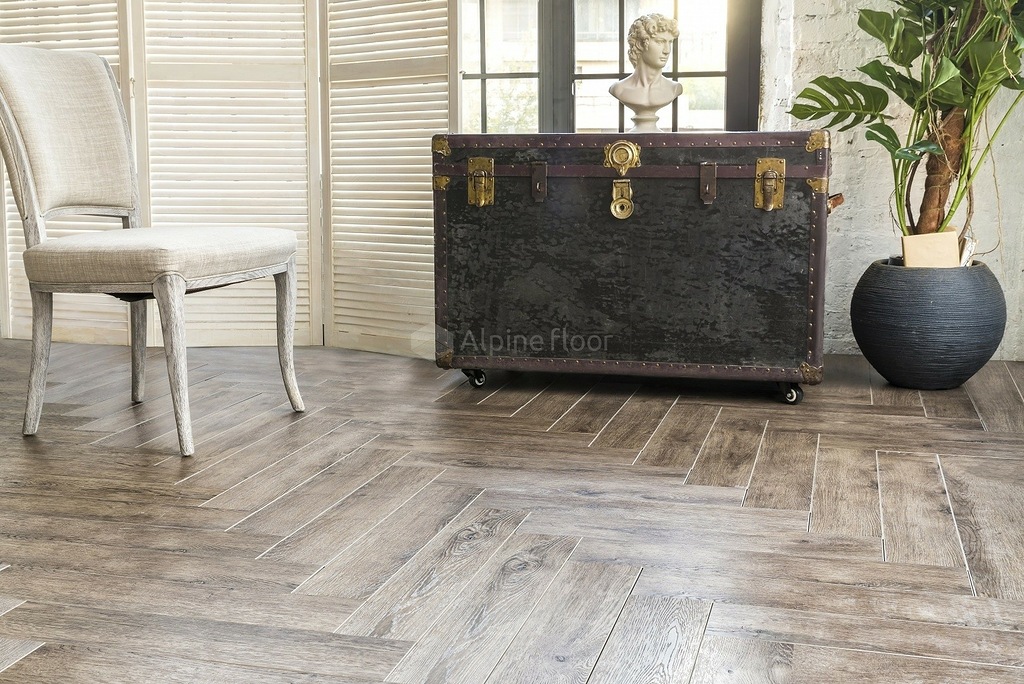 SPC Ламинат Каменно-полимерная плитка (SPC) Alpine Floor Американское ранчо ECO 10-6