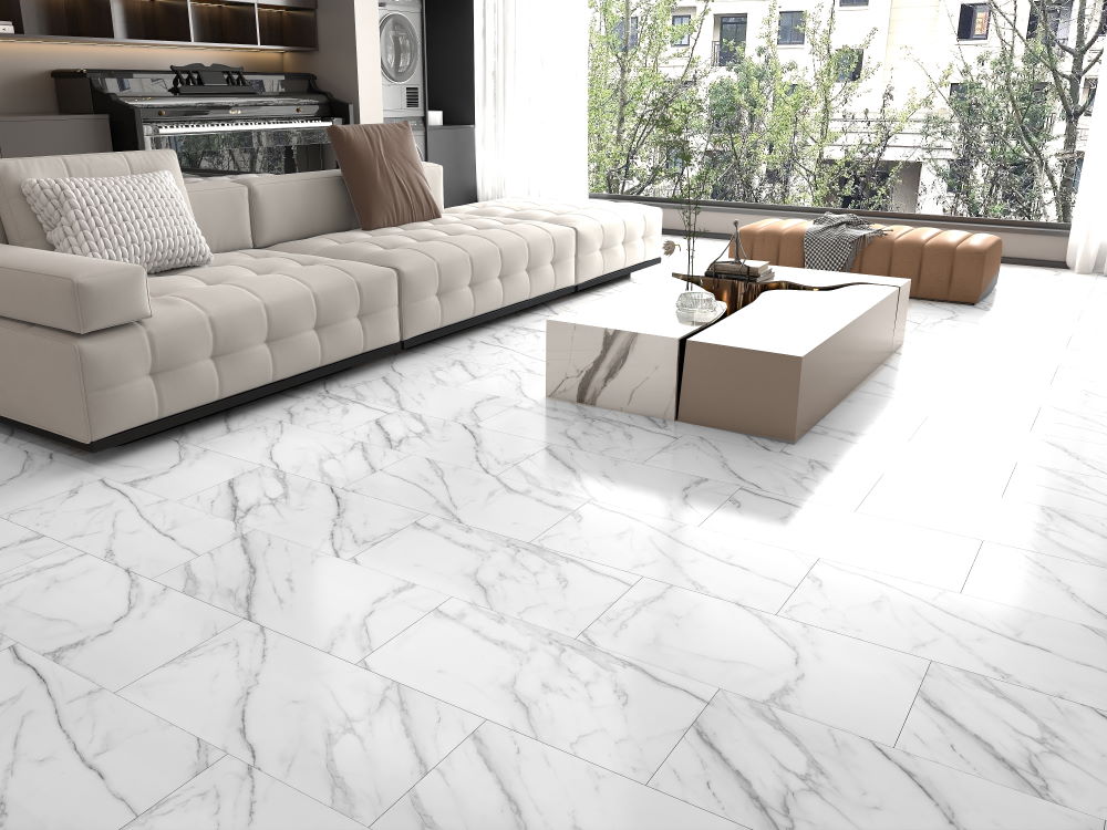 SPC Ламинат SPC AspenFloor Тадж-Махал глянец (Taj Mahal)