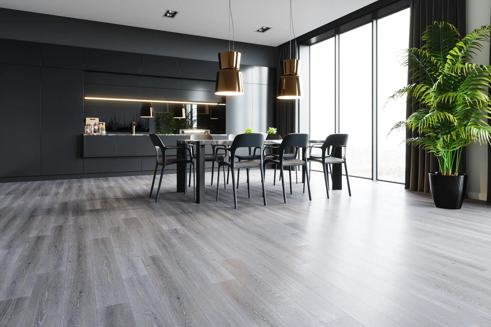 SPC Ламинат Кварцевый Ламинат Fargo Comfort 379-1 Дуб Серый Иней