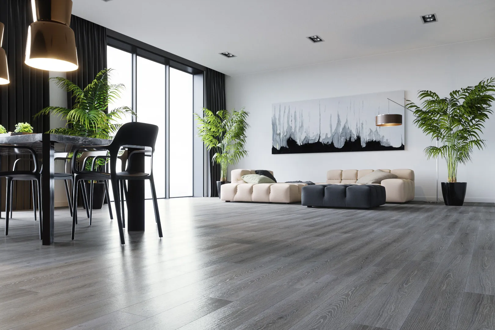 SPC Ламинат Кварцевый Ламинат Fargo Comfort 379-1 Дуб Серый Иней