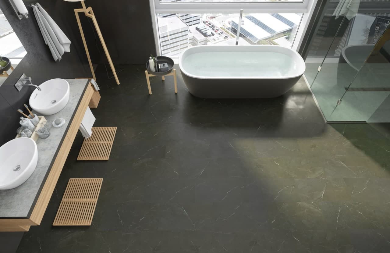 SPC Ламинат Кварцевый ламинат Fargo Stone Имперадор Дарк 64S451