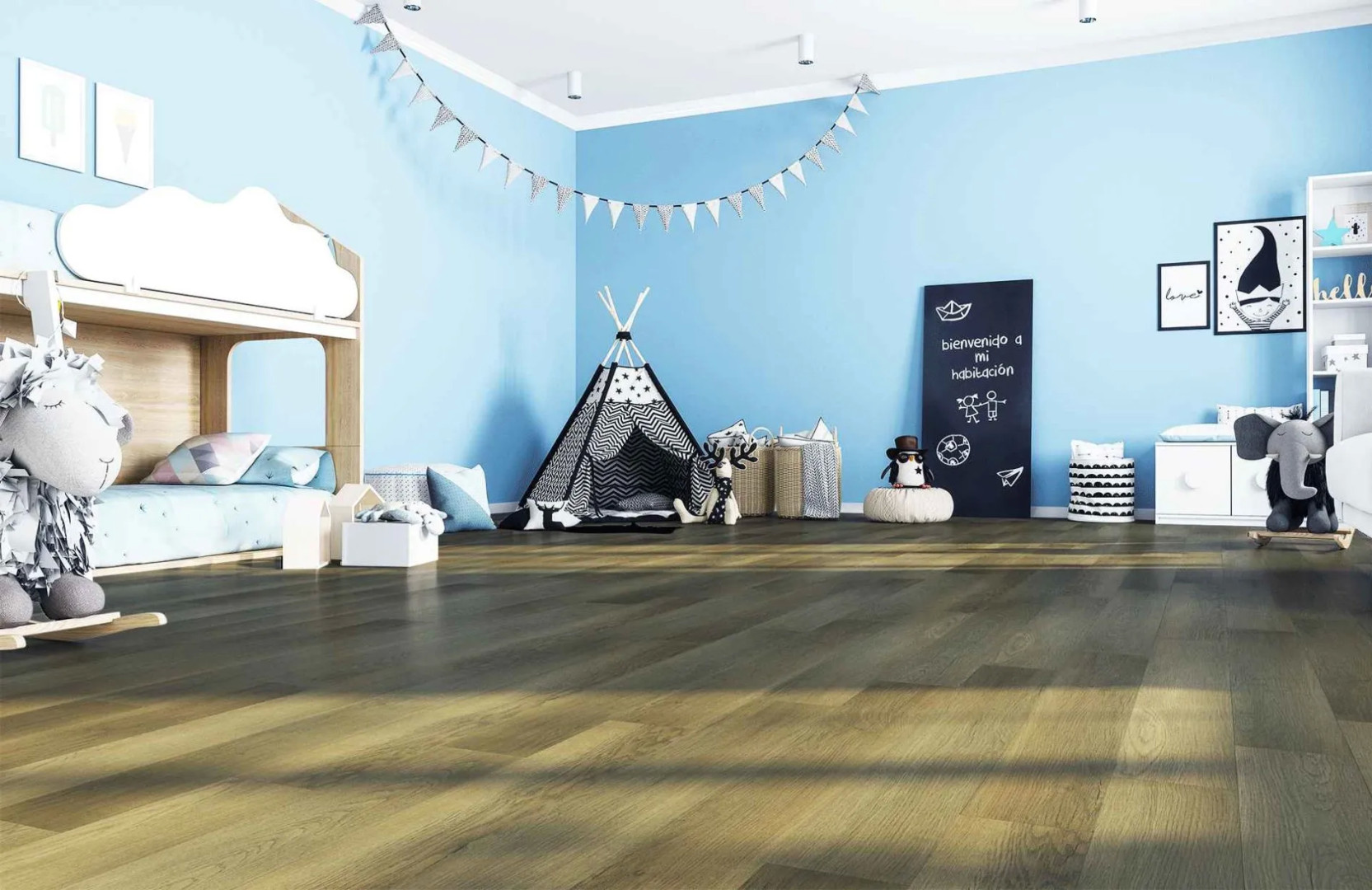 SPC Ламинат Кварцевый Ламинат Home Expert Natural 0-003 Дуб Золотой Лес Градиент