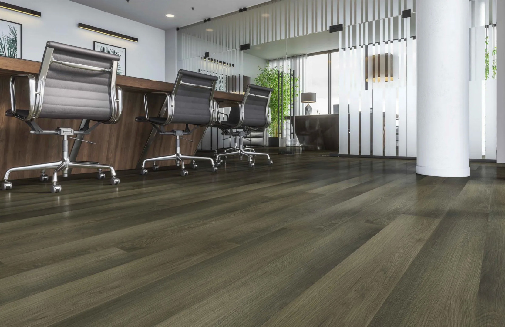 SPC Ламинат Кварцевый Ламинат Home Expert Natural 0-005 Дуб Древний Лес Градиент