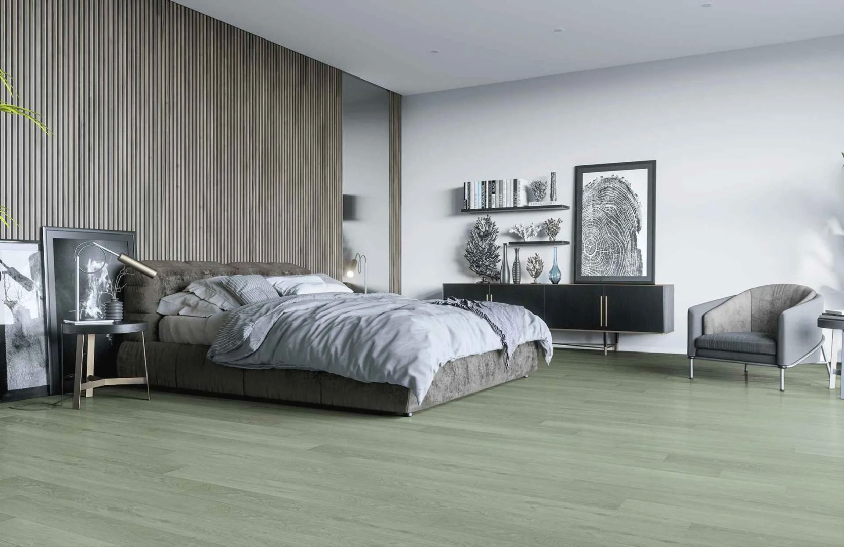 SPC Ламинат Кварцевый Ламинат Home Expert Natural 2106-12 Дуб Густой Туман