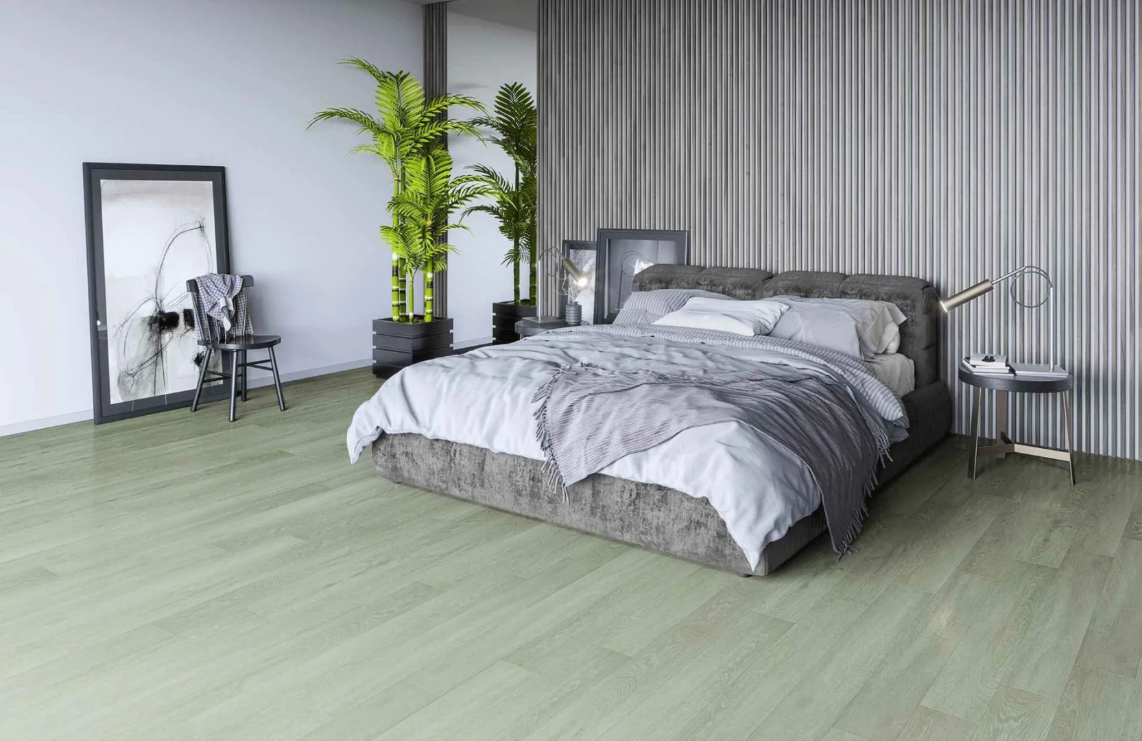 SPC Ламинат Кварцевый Ламинат Home Expert Natural 2106-12 Дуб Густой Туман