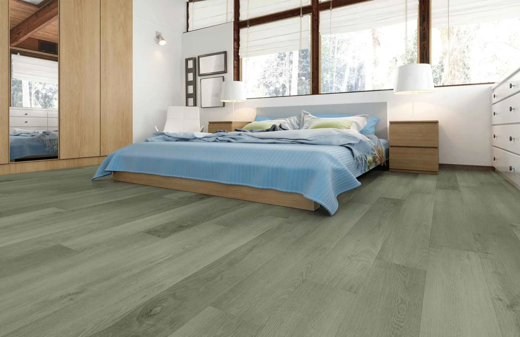 SPC Ламинат Кварцевый Ламинат Home Expert Natural 2179-09 Дуб Лесной Дождь