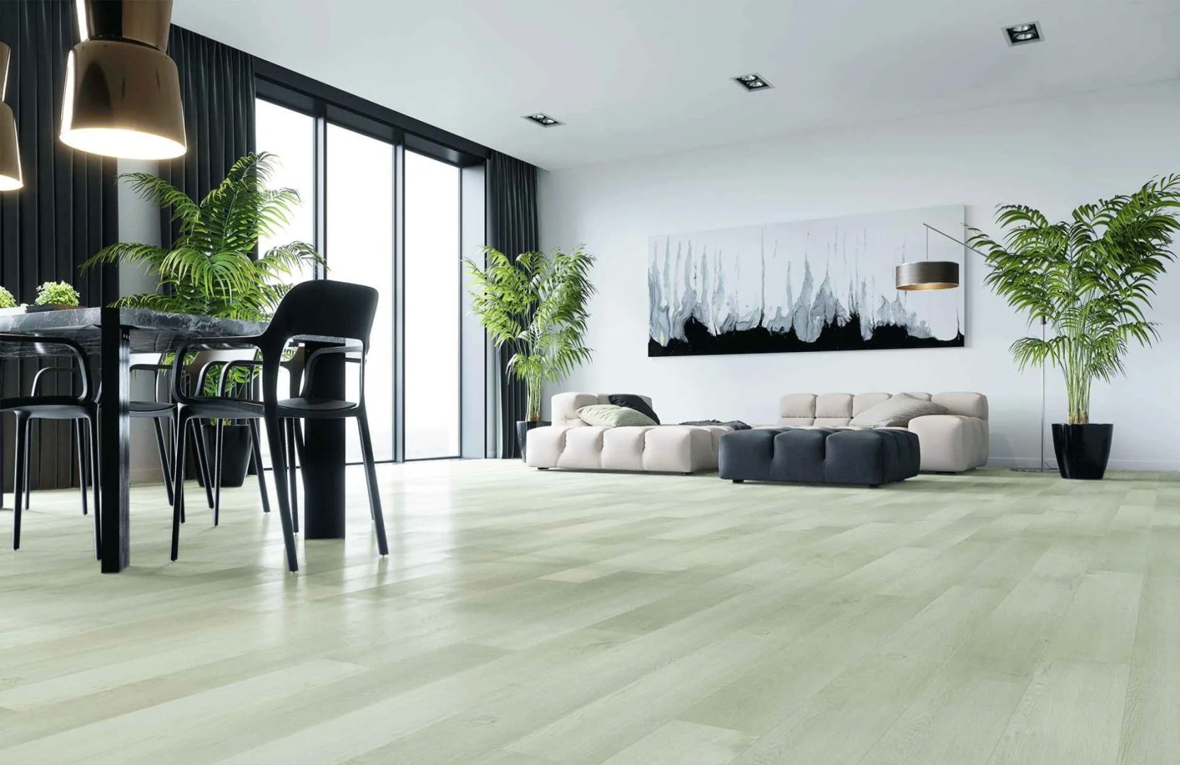 SPC Ламинат Кварцевый Ламинат Home Expert Natural 2179-12 Дуб Северный Ветер Градиент