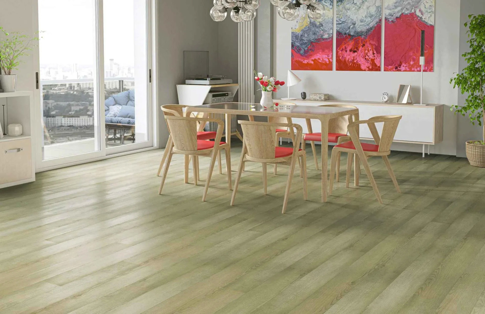 SPC Ламинат Кварцевый Ламинат Home Expert Natural 62W930 Дуб Канадский Лес Градиент