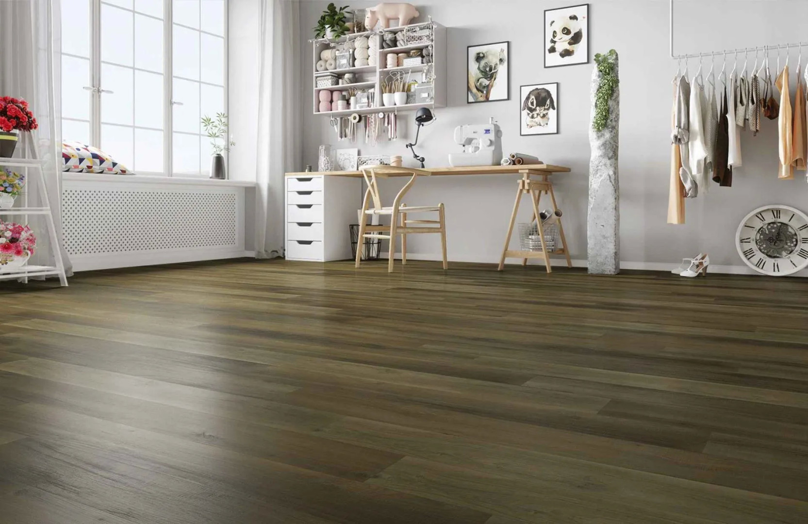 SPC Ламинат Кварцевый Ламинат Home Expert Natural 71W908 Гикори Натуральный Градиент