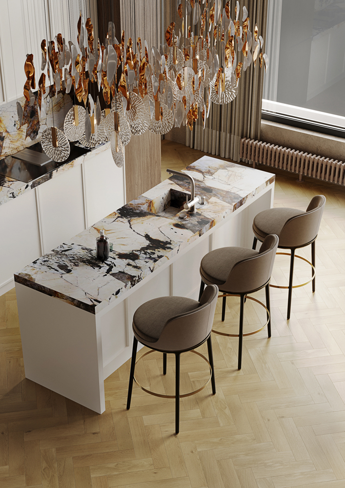 SPC Ламинат Кварцевый Ламинат Fargo Herringbone Дуб Копенгаген 44-720-16