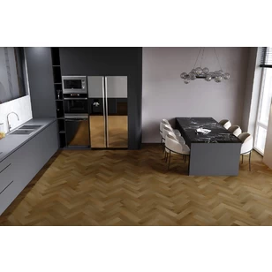 Кварцевый Ламинат Fargo Herringbone Дуб Окленд 44-653-76