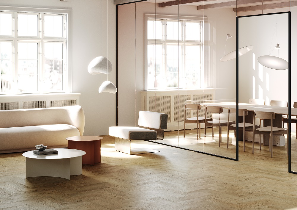 SPC Ламинат Кварцевый Ламинат Fargo Herringbone Дуб Неаполь 44-5003-4