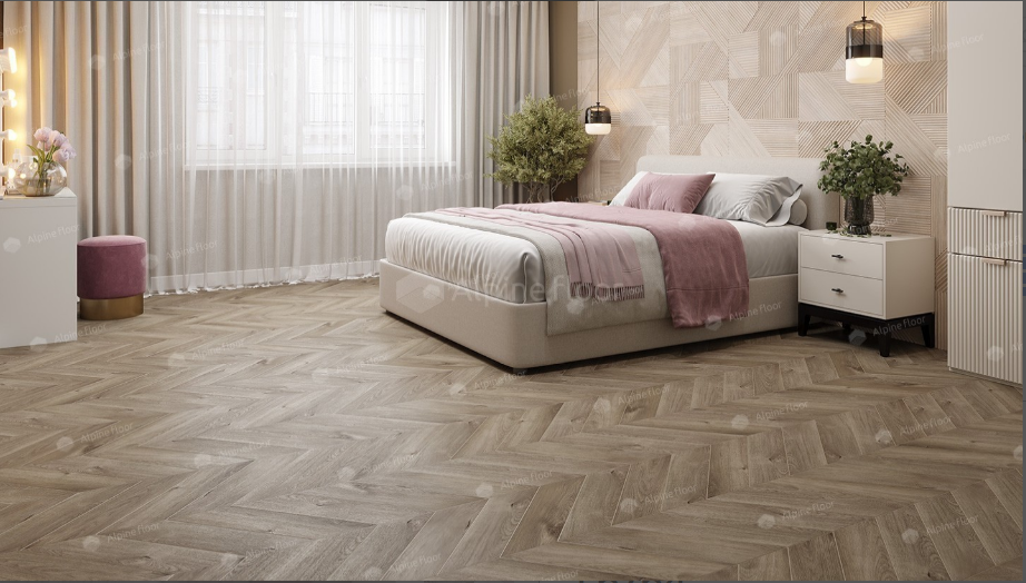 SPC Ламинат SPC ламинат Дуб Натуральный Отбеленный ECO 18-3