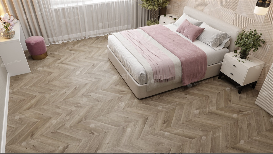 SPC Ламинат SPC ламинат Дуб Натуральный Отбеленный ECO 18-3