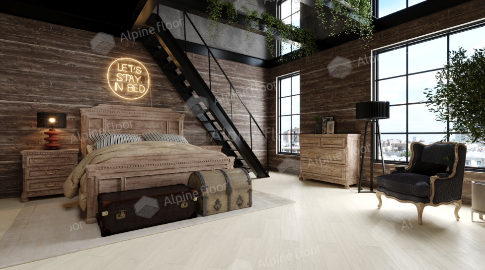 SPC Ламинат Каменно-полимерная плитка (SPC) Alpine Floor Дуб Арктик ECO 134-77 MC