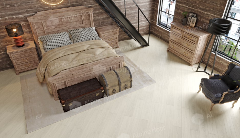 SPC Ламинат Каменно-полимерная плитка (SPC) Alpine Floor Дуб Арктик ECO 134-77 MC