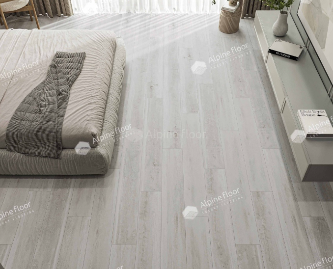 SPC Ламинат Каменно-полимерная плитка (SPC) Alpine Floor Дуб Выбеленный ECO 182-88 MC