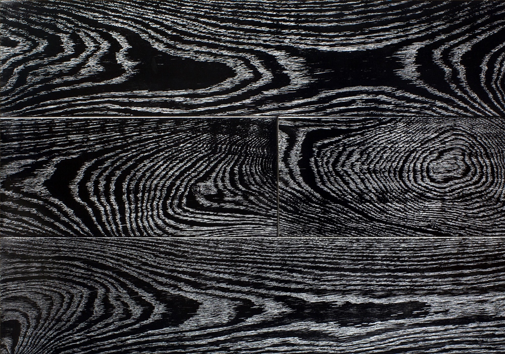 Паркетная доска Массивная доска Vecchio Модерн Дуб Черный Серебро