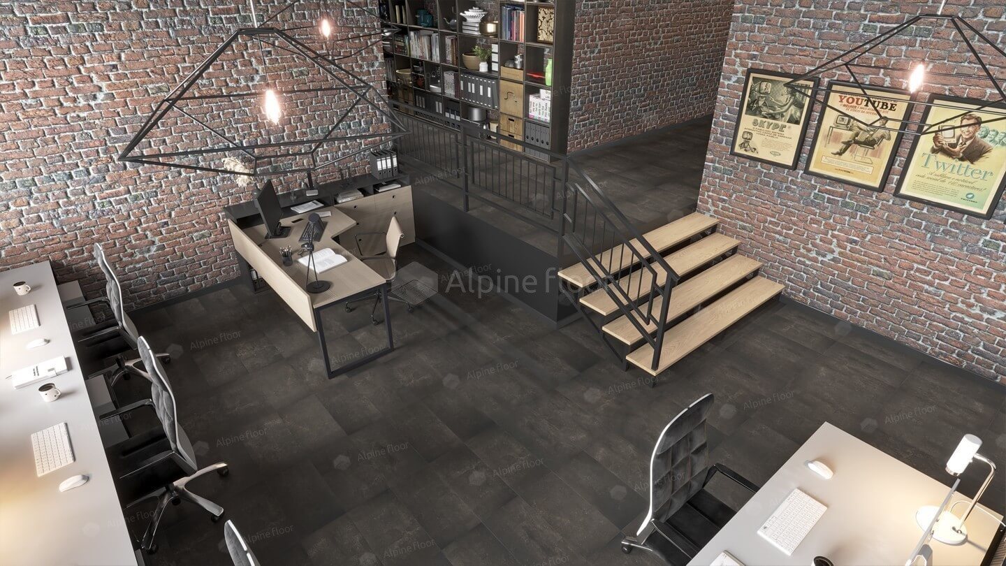 Виниловые полы Кварцвиниловая плитка Alpine Floor Light Stone Ларнака ECO-15-2