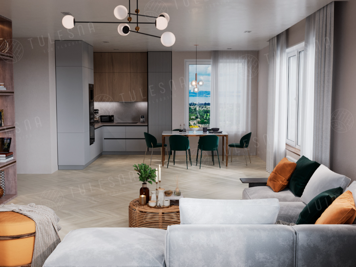 Виниловые полы Кварцвиниловая плитка Tulesna Art Parquet LVT Radiante 1005-401