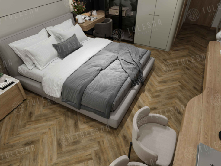 Виниловые полы Кварцвиниловая плитка Tulesna Art Parquet LVT Divino 1005-801