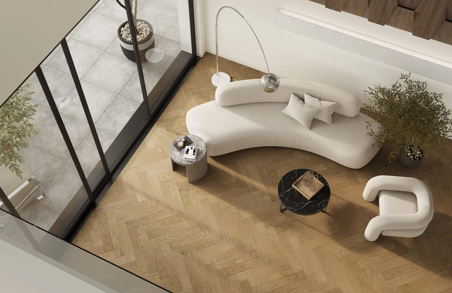 Кварцевый паркет Кварцевый Паркет Quartz Parquet Английская Ёлка Дуб Рустикальный 33-410