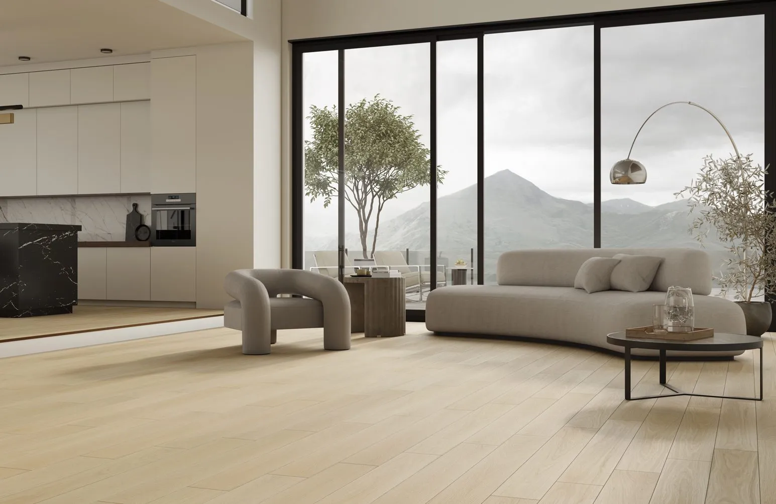 Кварцевый паркет Кварцевый Паркет Quartz Parquet Классик Дуб Испанский 404 7/1,2 мм