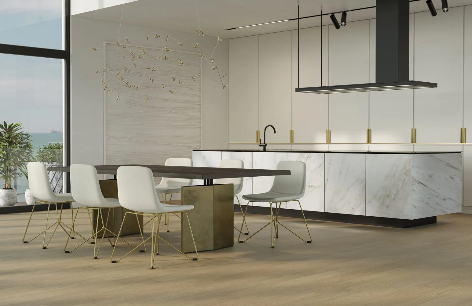 Кварцевый паркет Кварцевый Паркет Quartz Parquet Классик Дуб Карельский 419 7/1,2 мм