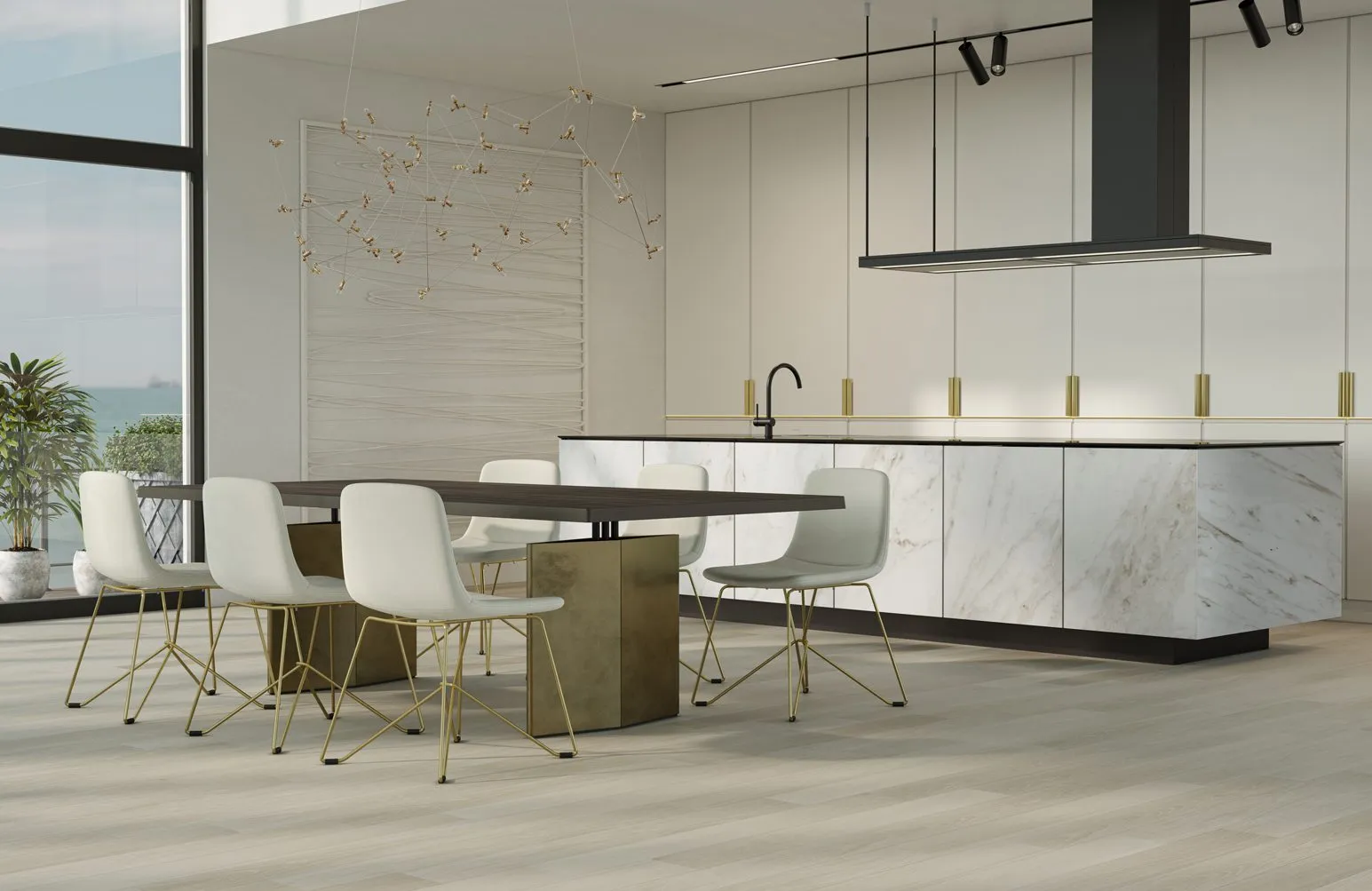 Кварцевый паркет Кварцевый Паркет Quartz Parquet Классик Дуб Лимба 405 7/1,2 мм