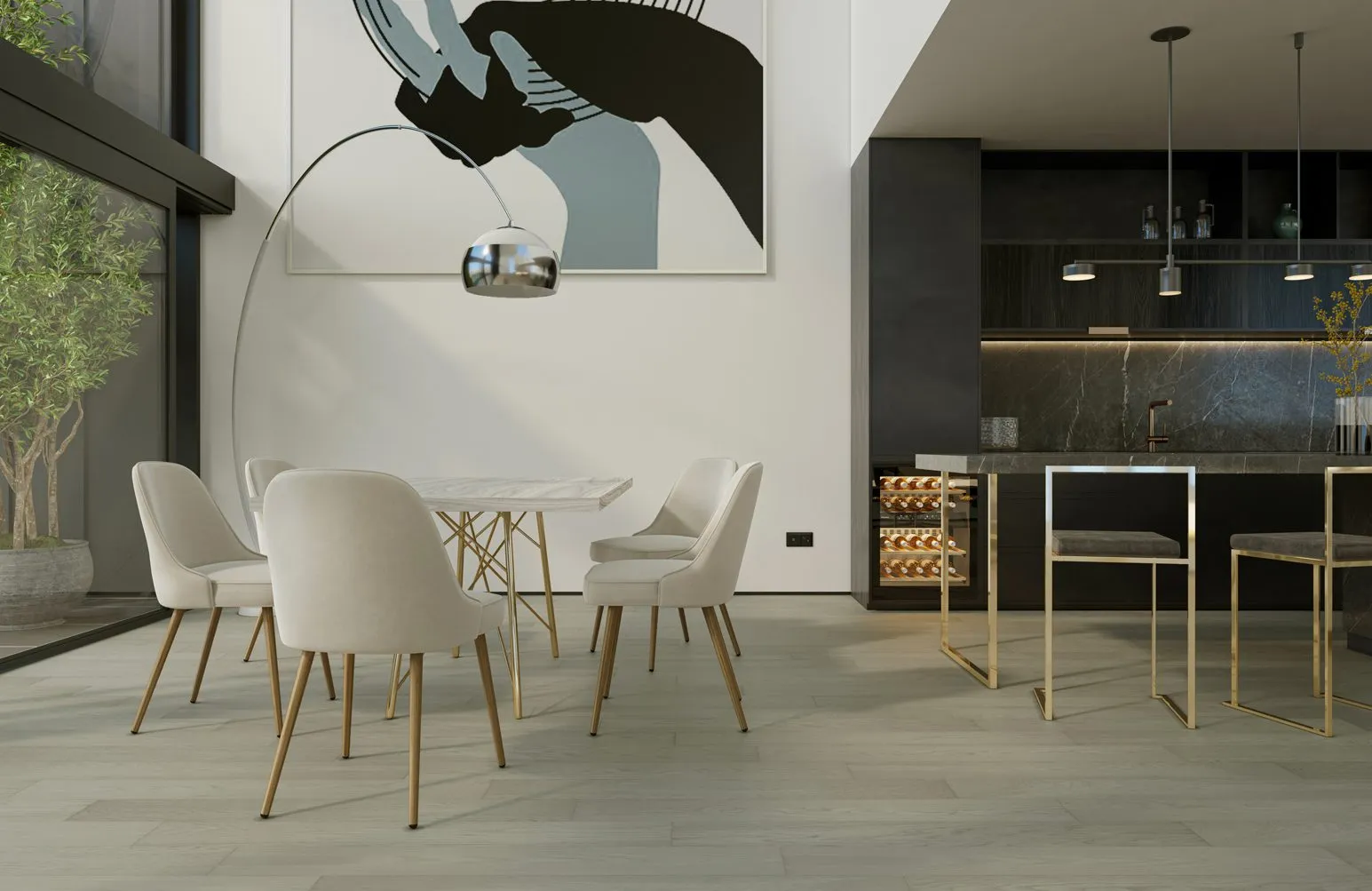 Кварцевый паркет Кварцевый Паркет Quartz Parquet Классик Дуб Песочный 408 7/1,2 мм