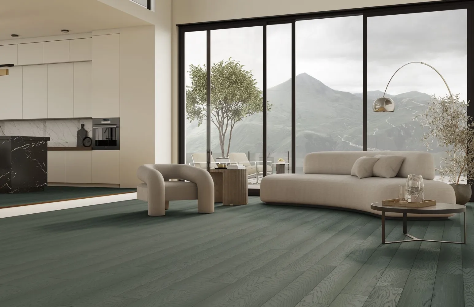 Кварцевый паркет Кварцевый Паркет Quartz Parquet Классик Дуб Средиземноморский 409 7/1,2 мм