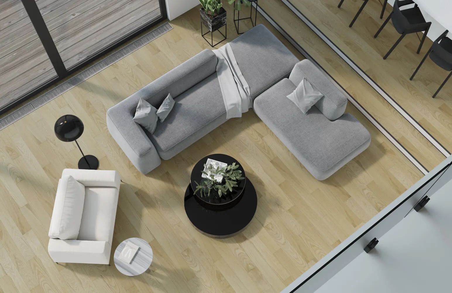 Кварцевый паркет Кварцевый Паркет Quartz Parquet Классик Дуб Тоскана 407 7/1,2 мм