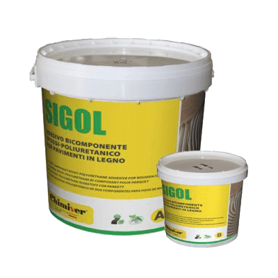 Сопутствующие товары Двухкомпонентный эпоксидно-полиуретановый клей для паркета SIGOL A+B 12,5 кг. (11,25+1,25)