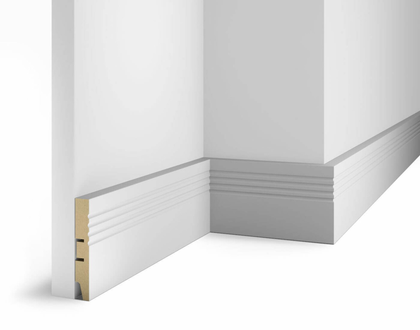 Отделка стен и потолка Плинтус Cosca Decor AP08 100x16x2400 мм