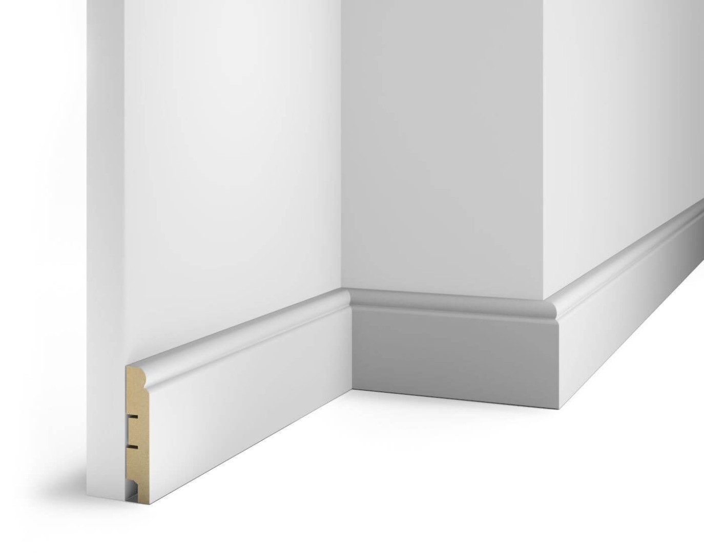 Отделка стен и потолка Плинтус Cosca Decor AP09 80x16x2400 мм