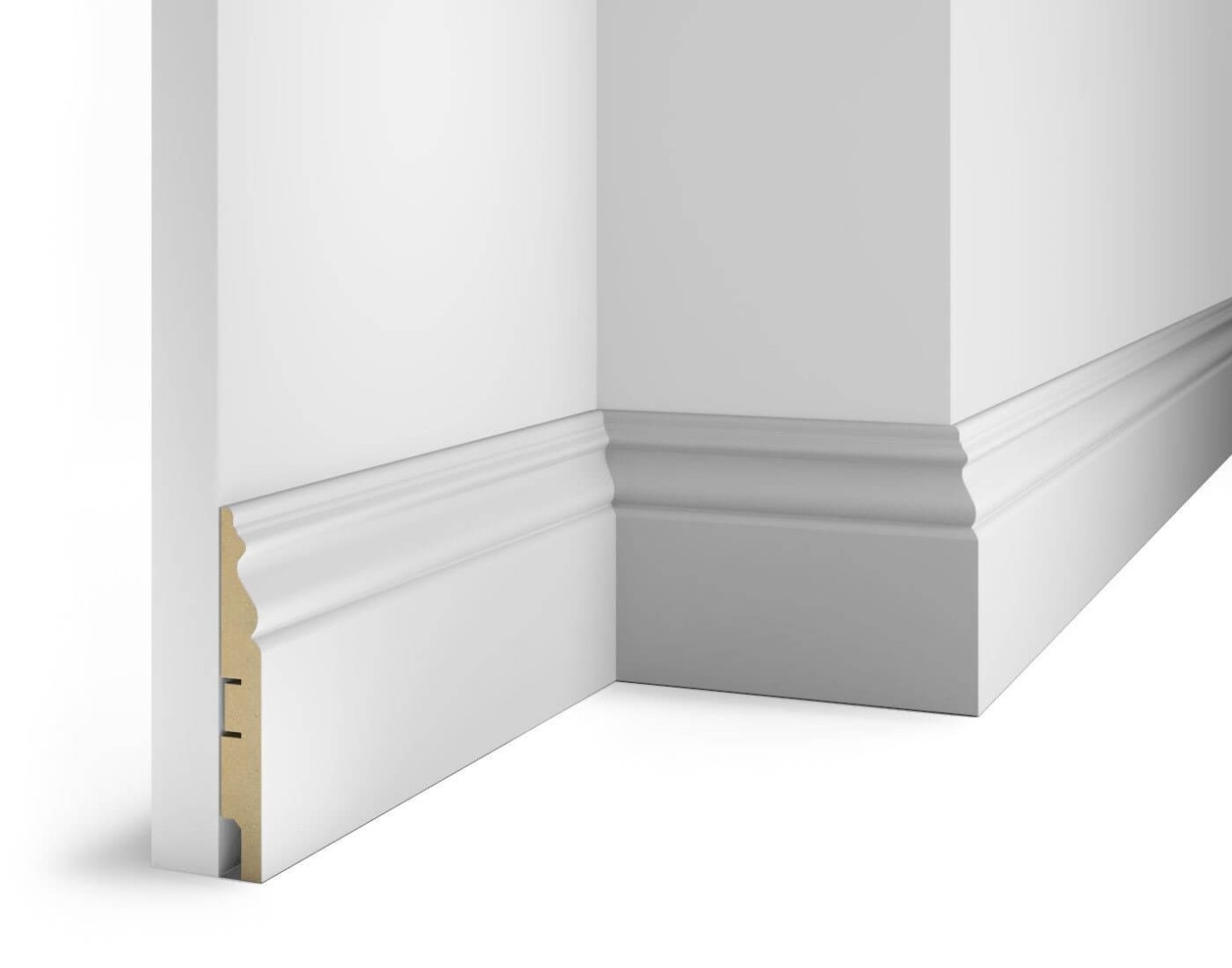 Отделка стен и потолка Плинтус Cosca Decor AP20 125x16x2400 мм
