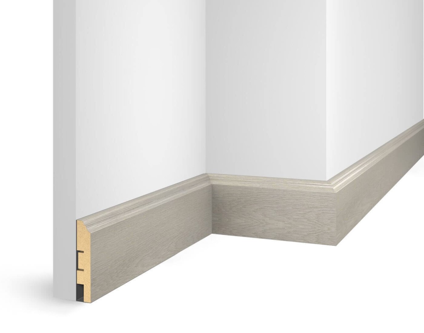 Отделка стен и потолка Плинтус Cosca Decor NanoFlex ЕP07 Дуб Анталия 80x16x2400 мм