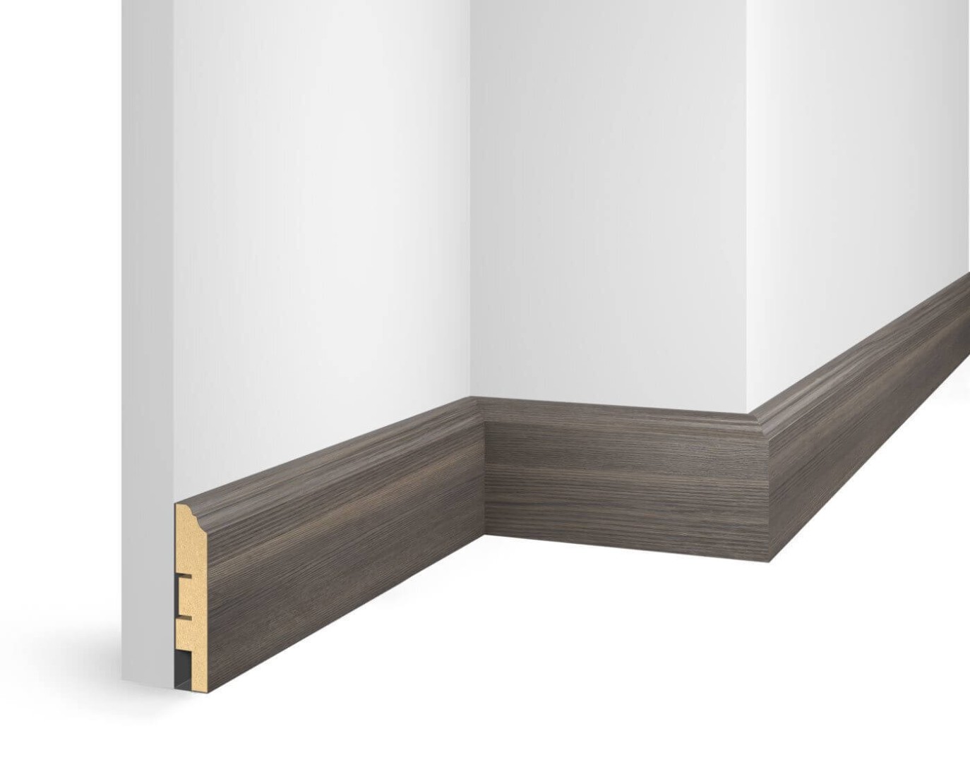 Отделка стен и потолка Плинтус Cosca Decor NanoFlex ЕP07 Дуб Деревенский 80x16x2400 мм