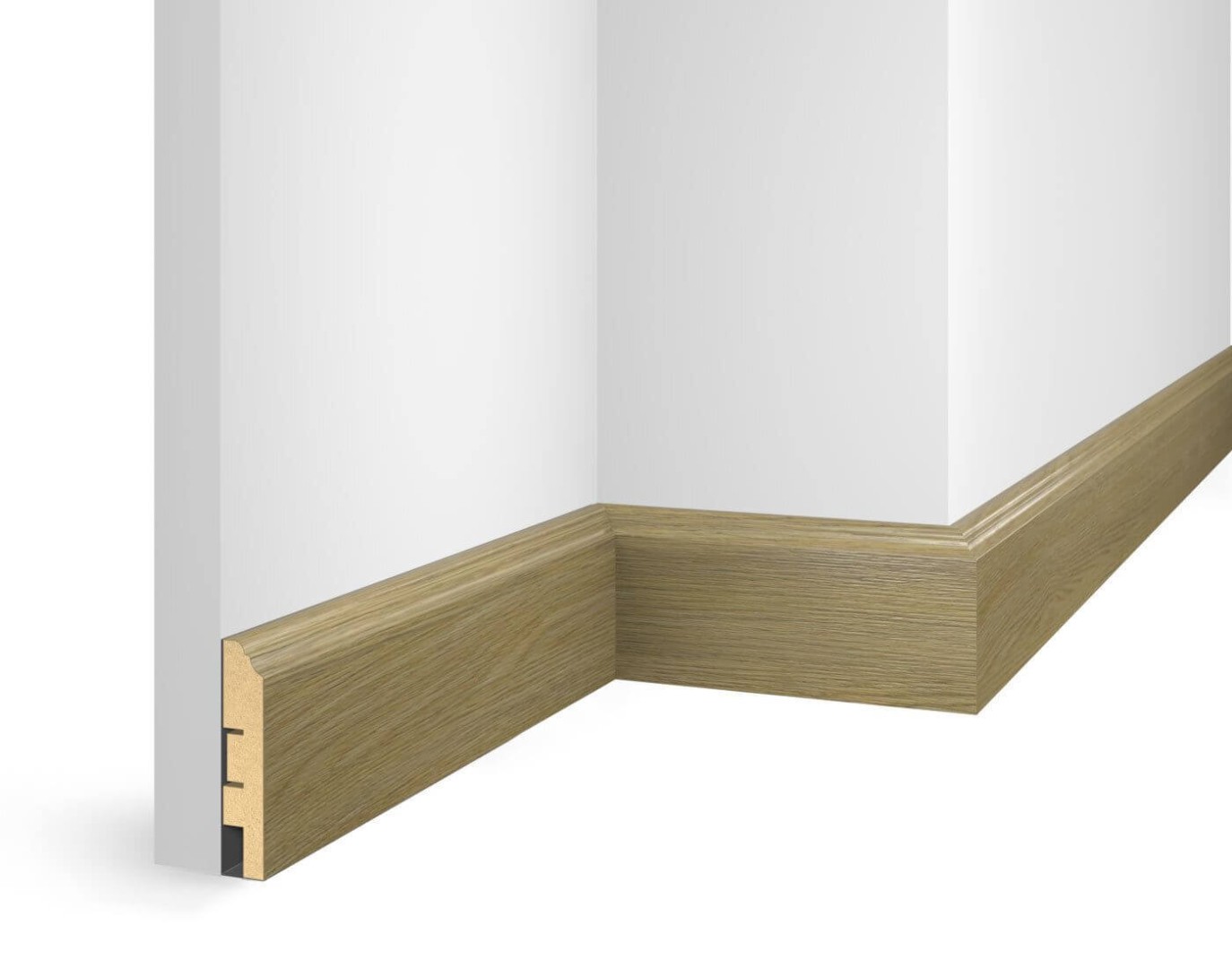 Отделка стен и потолка Плинтус Cosca Decor NanoFlex ЕP07 Дуб Прованс 80x16x2400 мм