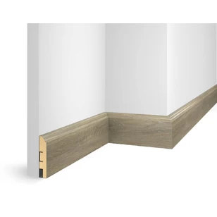 Плинтус Cosca Decor NanoFlex ЕP07 Дуб Сахара 80x16x2400 мм