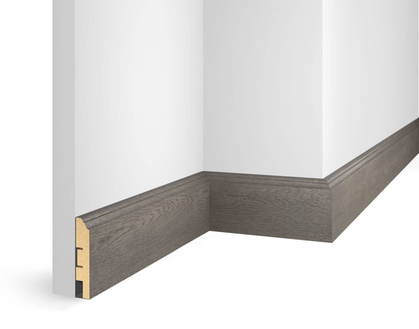 Отделка стен и потолка Плинтус Cosca Decor NanoFlex ЕP07 Дуб Сицилия 80x16x2400 мм