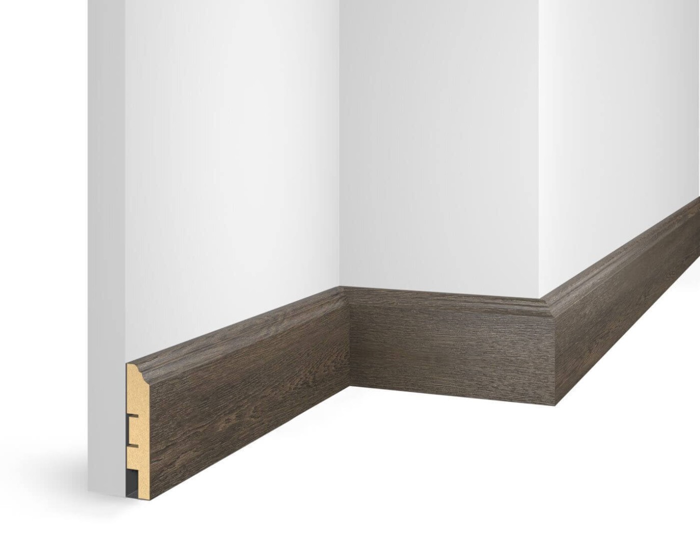 Отделка стен и потолка Плинтус Cosca Decor NanoFlex ЕP07 Дуб Турецкий 80x16x2400 мм