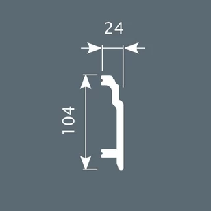 Плинтус Cosca Decor PX003 102х24х2000 мм